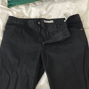Zara Black five pocket pant. Pants have been shortened to about a 28 or as is.